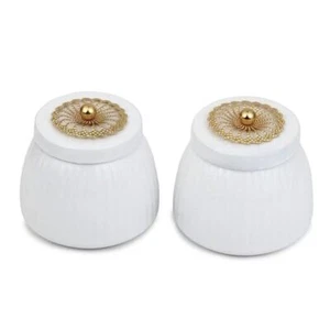 Dryfruits Jar with Lid/Storage Containers for Coffee Bean Loose Leaf Tea White - Picture 1 of 7