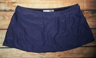 JACLYN SMITH PURPLE BIKINI BOTTOMS WITH SKIRT WOMENS SIZE 16 - Image 1 of 2