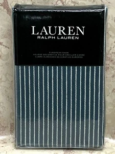 Ralph Lauren Home Hanah One European Sham Cream Blue Stripe Yarn Dyed $135 NEW! - Picture 1 of 7