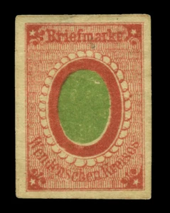 RUSSIA - Wenden - Latvia 1863  Coat of Arms (2k) rose & green  Sc# L4 mint MH VF - Picture 1 of 2