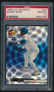 Upper Deck Sammy Sosa #14 Chicago Cubs 1999 PSA 10 GEM-MT HOLOGrFX POP 1 - Imagen 1 de 4