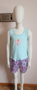 Mattel Barbie Girls Blue Printed 2 Piece Pyjama Set Size 6 NOS 2001 *MARKED* - Picture 1 of 9