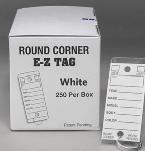 Dealer Key Tags White (Quantity 250 Per Box) - Picture 1 of 2