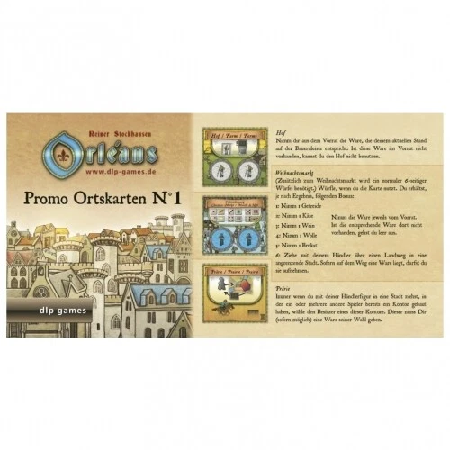 Orléans - Promo Mapas Locales Nr.1 (Mini Expansión) DE & EN - Imagen 1 de 1