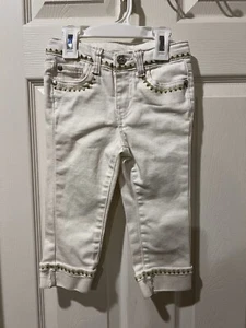 Matilda Jane Girls White Denim Size 4 - Picture 1 of 1