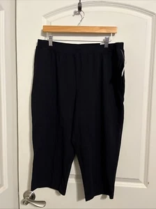 Catherines Suprema Collection Petite Capri Cropped Hose einfarbig schwarz Gr. 0XWP NEU - Bild 1 von 10
