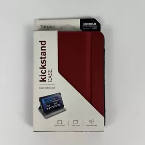 Kickstand Case with Stand Targus Universal Fits Most 7" Tablets Red NEW - Picture 1 of 5