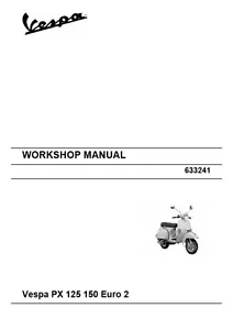 Vespa PX 125 PX 150, 2006 2007 2008, Repair Service Workshop Manual Paperback - Picture 1 of 5