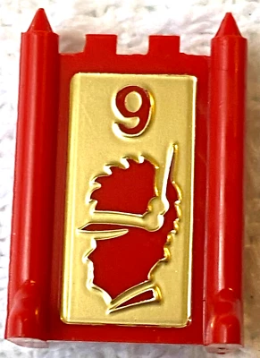 1986 Vintage Stratego Red #9 Scout Game Piece Token Replacement Part - Image 1 of 4