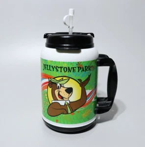 Vintage YOGI BEAR JELLYSTONE PARK Large Trucker Travel Mug Cup - Whirley - Picture 1 of 6