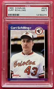 1989 Donruss #635 Curt Schilling Baltimore Orioles ⚾️ NM PSA 7 - Picture 1 of 2