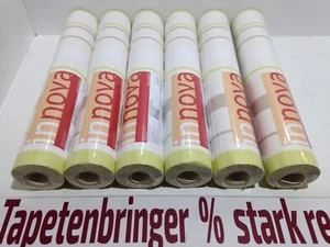 Vinyltapete innova AS 6 x 93806-1 (6Rollen) Streifen Weiß Grün Grau Restposten - Bild 1 von 7