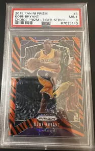 2019 Tiger Stripe choice Prizm rare #8 Kobe Bryant PSA 9 Lakers - Bild 1 von 2