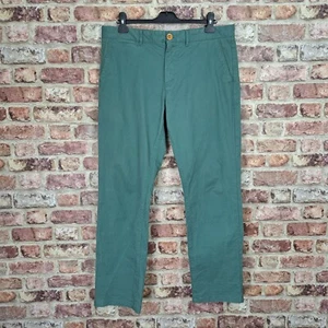 Racing Green Jeans Mens 36 Green Denim W36 L31 Straight Leg - Imagen 1 de 12