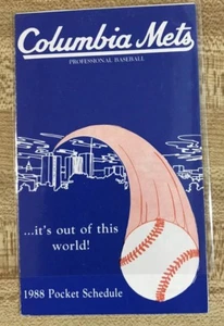 1988 Columbia Mets Baseball Schedule - Picture 1 of 2