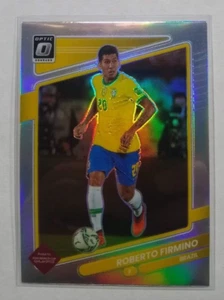 2021-22 Panini Donruss Camino a Qatar Roberto Firmino Optic Holo Prizm #25 Brasil - Imagen 1 de 2