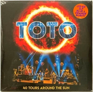 Toto - 40 Tours Around The Sun [Blue & Orange Burst Vinyl] LP Vinyl Record Album - Picture 1 of 2