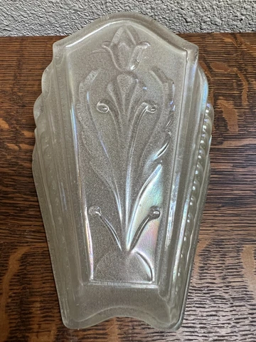 Art Deco 1930's Virden Slip Shade Frosted White for Sconce or Chandelier Light Cover