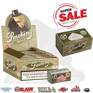 Cartine Smoking Organic Rolls King Size Slim Bio lunghe 12 Rotoli - Picture 1 of 2