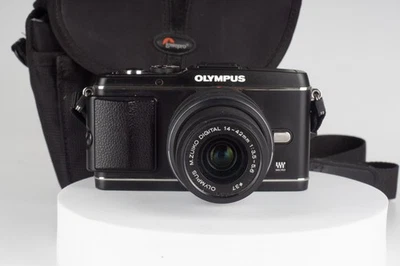 Olympus PEN PEN E-P3 12.3MP Digitalkamera - Schwarz (Nur Gehäuse) - Bild 1 von 4