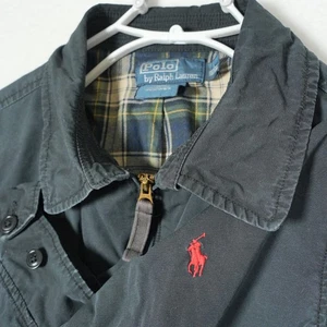 Vintage Polo Ralph Lauren Detroit Style Jacket Men's Navy Blue Large Custom Fit - Picture 1 of 13