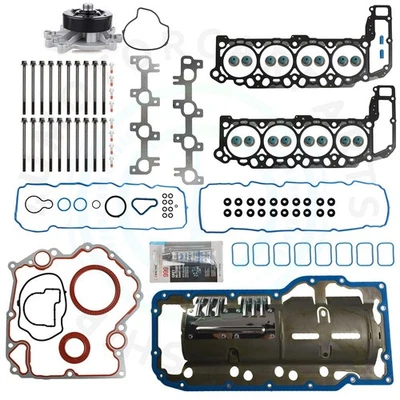 Head Gasket Set Head Bolts Kit Water Pump For 2006-2007 Jeep Commander 4.7L - Imagen 1 de 4