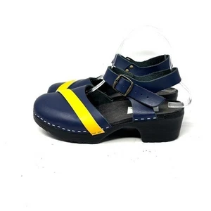 Chameleon Navy Blue Yellow Gold Clogs Women's Size 8/39 - Picture 1 of 7