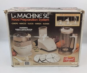 New NOS Regal La Machine SE Food Processor Vintage Shredder Chopper Blender V648 - Picture 1 of 8