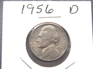 1956 (D) Jefferson Nickel - Foto 1 di 3