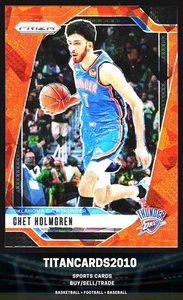 Chet Holmgren 2024-25 Panini Prizm Orange Ice Prizm OKC Thunder #17 - Picture 1 of 2