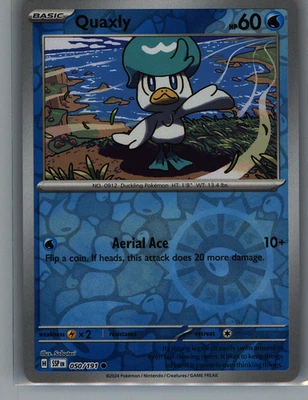 Pokémon TCG Surging Sparks Quaxly Reverse Holo - Image 1 of 2