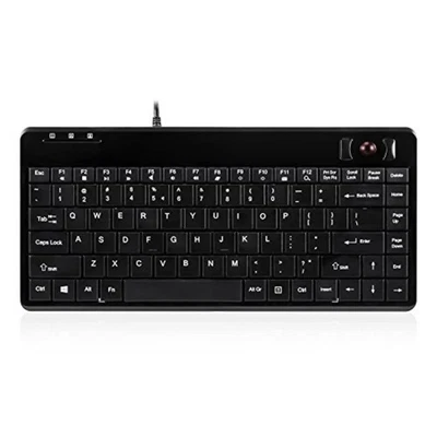 Perix PERIBOARD - 505H PLUS US, keyboard with trackball - 2 USB hubs - 14 mm F/S - Image 1 of 4