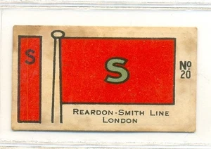 1920-40 MORROW Flags & Funnels Card 20 - Reardon - Smith Line LONDON - Picture 1 of 2