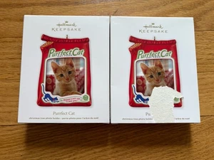 Hallmark Keepsake Ornament 2012 Purrfect Cat marco de fotos perfecto conjunto sin usar, en caja - Imagen 1 de 3