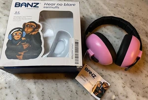 NEW Baby BANZ Hear No Blare Earmuffs for Infants/toddlers 0-2 Years PINK - Picture 1 of 4