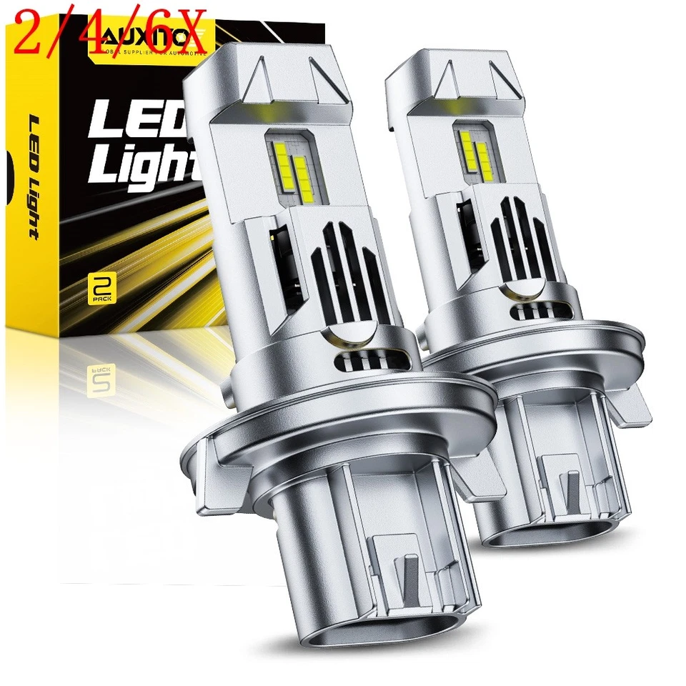 AUXITO H13/9008 Headlight LED Bulbs Kit High Low Beam 6500K Bright Super White