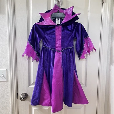 Disney Store Maleficent Halloween Costume DRESS ONLY Purple Pink Girls Size 4 - Image 1 of 4