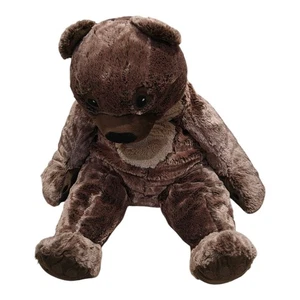 Peluche orsacchiotto marrone Ikea Vandring Bjorn circa 24 in peluche floppy - Foto 1 di 6