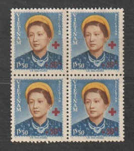  1952 South Vietnam Block 4 Empress Nam Phuong Semi-Postal Stamps Sc # B1 MNH - Picture 1 of 1
