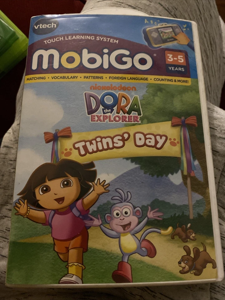 Dora the Explorer VTech MobiGo Twins' Day 6 Learning Games Nickelodeon New - Image 1 of 1