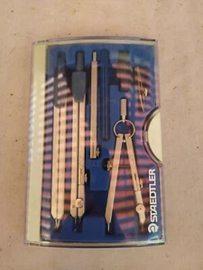 VINTAGE STAEDTLER MESSING 7-teiliges KOMPASS SET mit Hartschalenkoffer #559 09 TOP! - Bild 1 von 4