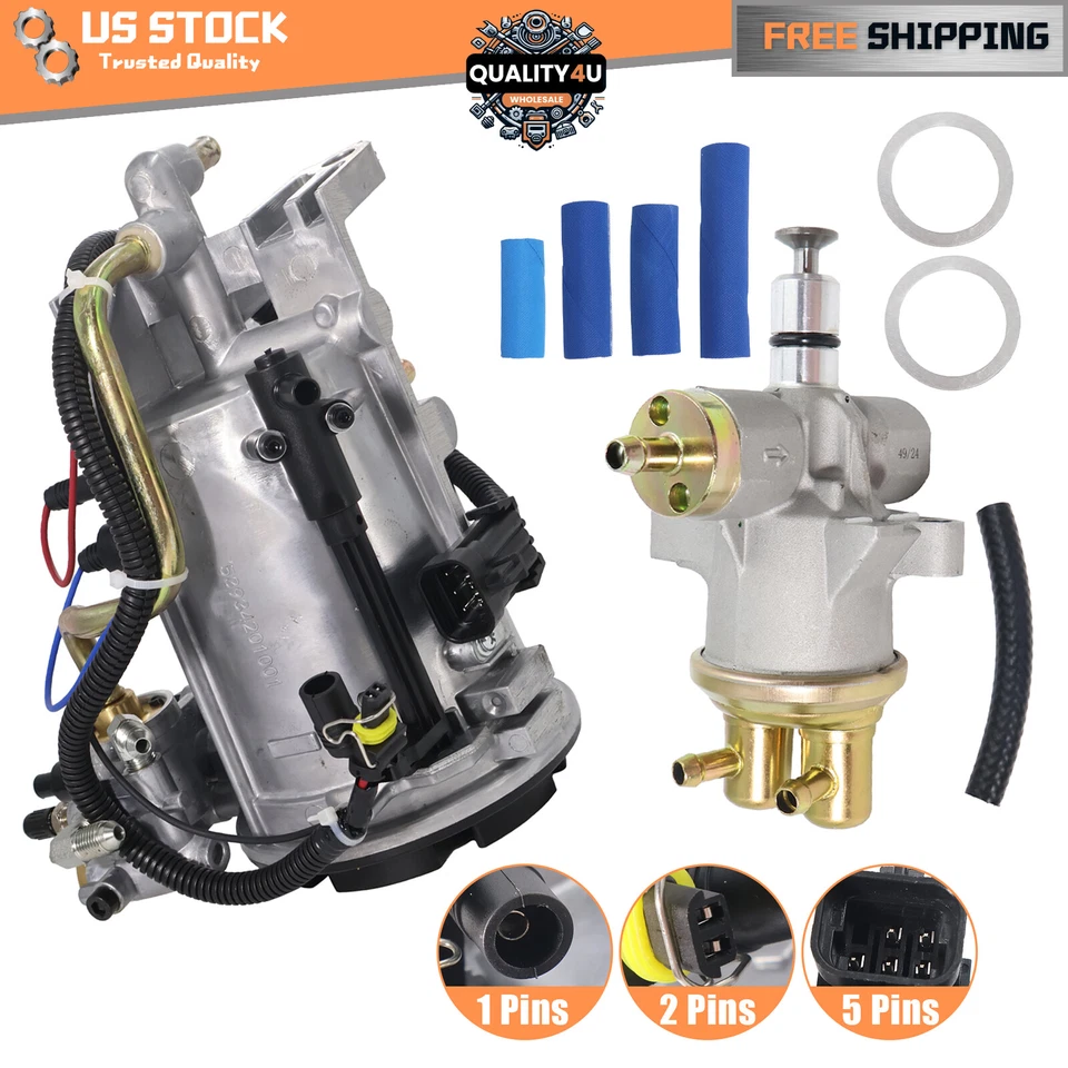 For Ford E350 F-250 New Fuel Filter Housing & Fuel Pump & Washers Hoses Line Kit - Image 1 of 4