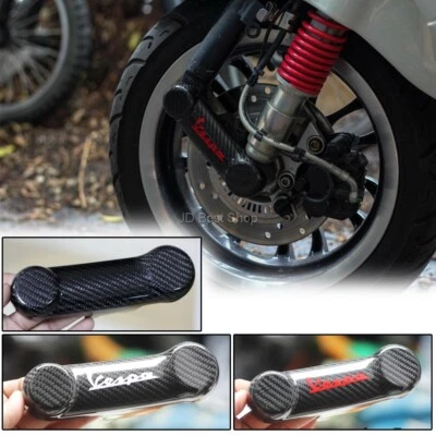 Carbon Fiber 100% Front Fork Suspension Arm Cover For Vespa Primavera GTS Sprint - Image 1 of 4
