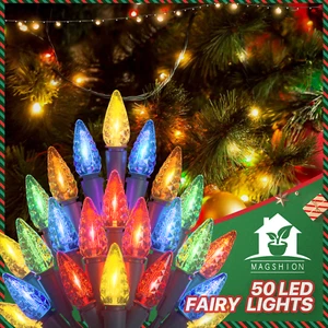 50 LED Multicolor String Light Battery Power Rainproof Auto Shutdown Fairy Light - Picture 1 of 10