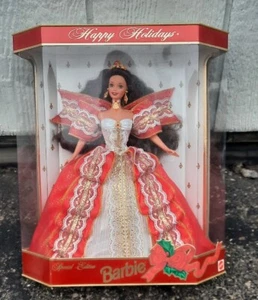 Vintage 1997 10th Anniversary Happy Holidays Special Edition Barbie Mattel NOS - Picture 1 of 8
