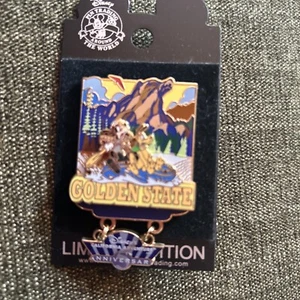 Disney California Adventure 5th Anniversary Golden State Goofy Pluto Pin DCA  - Picture 1 of 2
