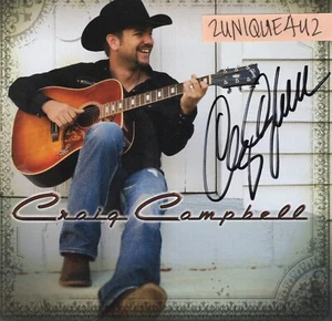 AUTOGRAPHED SIGNED CD INSERT - CRAIG CAMPBELL Self Titled CD Cover - Picture 1 of 1