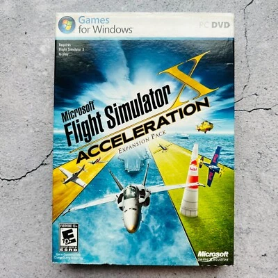 Microsoft Flight Simulator Acceleration Expansion Pack Windows Video Game SEALED - Image 1 of 4