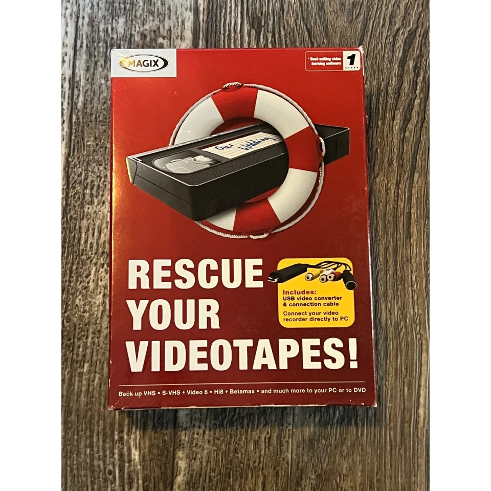 Magix Rescue Your Videotapes VHS to DVD Converter USB Video Capture - Image 1 of 4