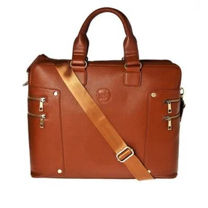 【NEW】HERO GOODS ROOSEVELT BROWN BRIEFCASE - Picture 1 of 5